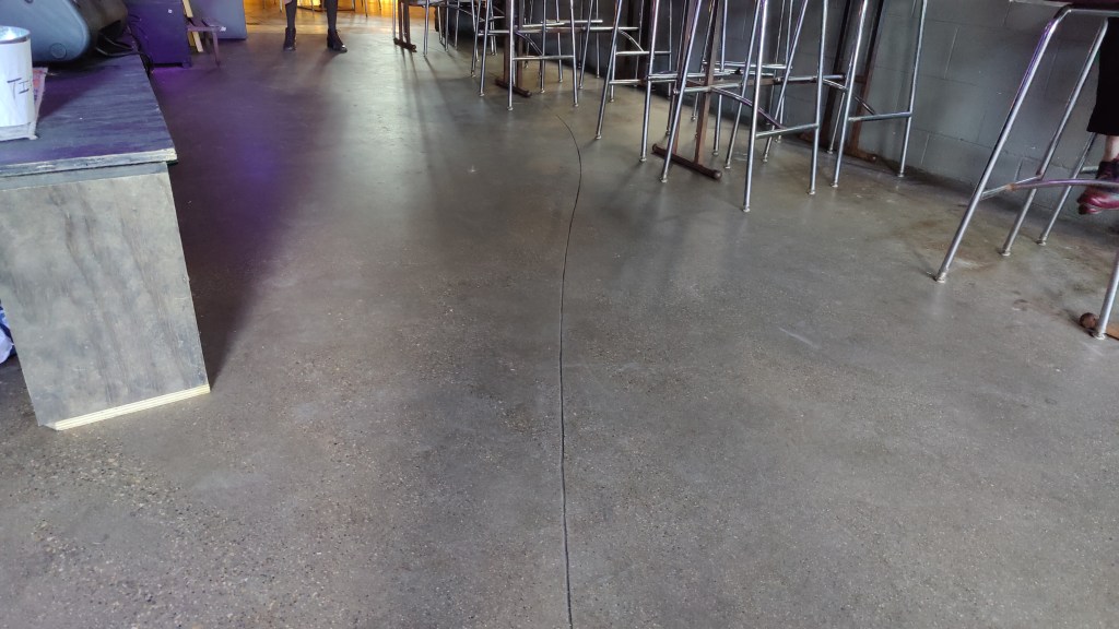 Tonic Tavern - Polished concrete inside dancefloor close-up